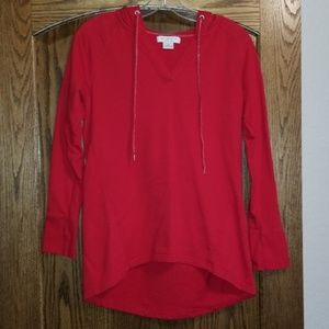 Liz Claiborne Light Hoodie with V-Neck